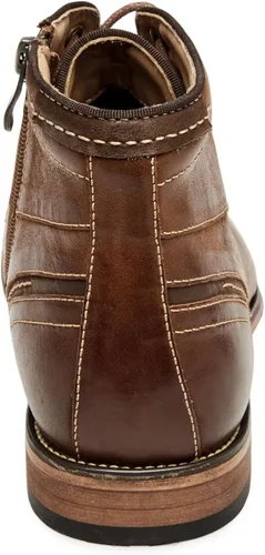 Vista 3 de Steve Madden Jefries - Botines para hombre Botas casuales Marrón (Dark Tan)