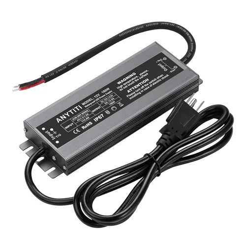 Vista 11 de Controlador LED, fuente de alimentación LED IP67 salida impermeable 30W DC12V 2.5A enchufe de 3 clavijas 4.5 pies (12 V 30 W) Para tiras LED