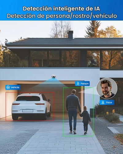Vista 4 de ZOSI Sistema de cámara de seguridad PoE de 16CH 4K, 8X cámaras metálicas