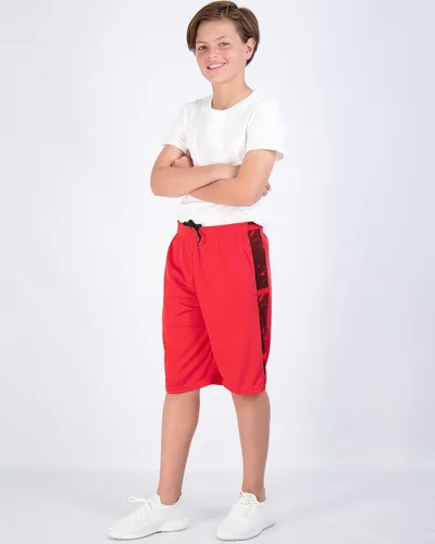Vista 5 de Real Essentials - Paquete de 5 pantalones cortos de baloncesto para niños, con malla y bolsillos