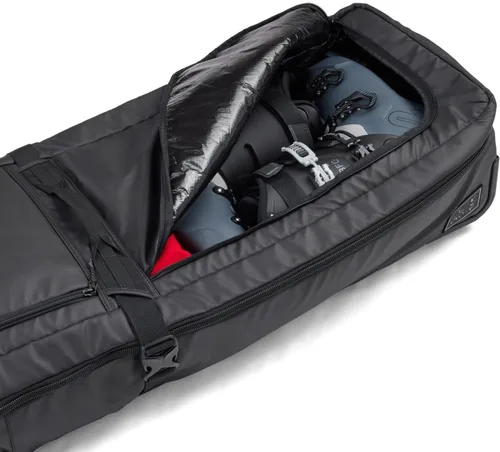 Vista 8 de evo Bolsa de rodillos de esquí y snowboard de lujo con cubo de embalaje, bolsa de equipo de botas de esquí compatible con TSA con ruedas