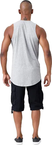 Vista 15 de Remera informal de jersey, sin mangas, lisa, básica (talles hasta 3XL, varios colores), para hombre.