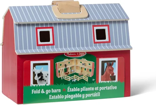 Vista 3 de melissa & doug Fold and Go de madera granero, Versión estándar, Multi