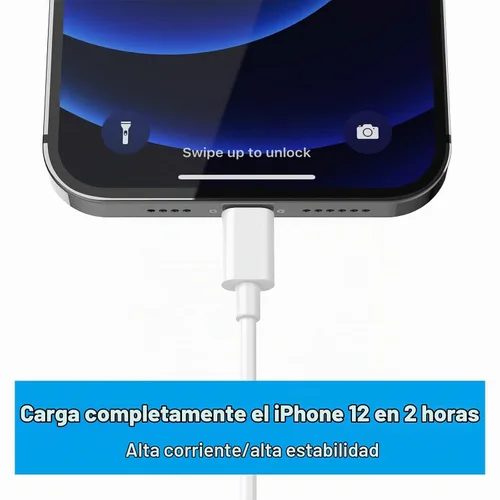 Vista 3 de Paquete de 5 cargadores para iPhone con certificación MFi de Apple