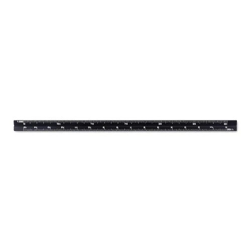 Vista 4 de Alumicolor Regla Métrica de Bolsillo para Arquitecto de Aluminio, 15CM, Negro