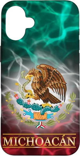 Vista 23 de Funda para iPhone 17 con la bandera de México de Michoacán - Orgullosa de las raíces mexicanas