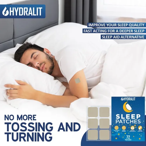 Vista 7 de Parches para dormir para adultos, parche extra fuerte para ayudar a dormir, melatonina, noches reparadoras, fórmula liberada por el tiempo