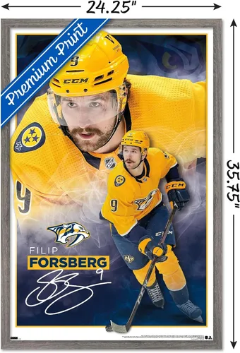 Vista 3 de Trends International NHL Nashville Predators - Póster de pared de Filip Forsberg 23