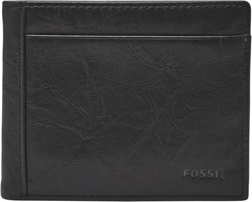 Vista 12 de Fossil Billetera plegable de cuero para hombre con ventana de identificación abatible para hombres