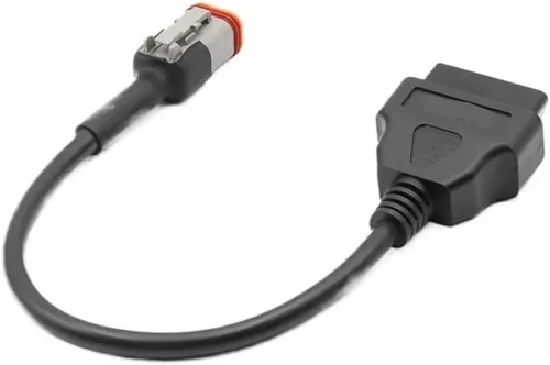Vista 3 de 4PIN to 16PIN obd2 Fit for HAR-David Ha Motorcycle Adapter