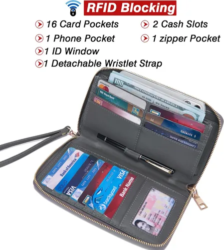 Vista 3 de YZAOLL Bolsos para mujer de cuero sintético, medianos y grandes, bolso de hombro, cartera, juego de bolso de mano y billetera