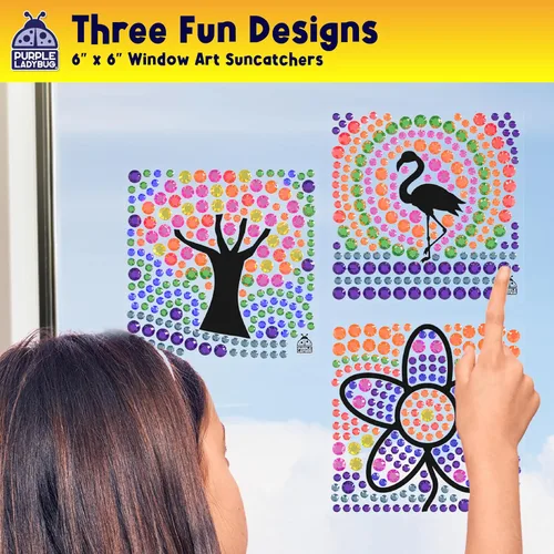 Vista 5 de SUNGEMMERS - Arte de ventana para niños, manualidades divertidas para niños de 8 a 12 años y regalos de cumpleaños para niñas de 6, 7, 8, 9, 10