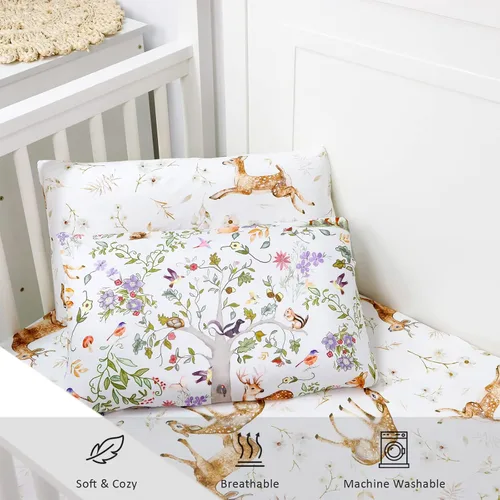 Vista 3 de Paquete de 2 fundas de almohada para niños pequeños, 13 x 18 pulgadas, funda de almohada de viaje para niños con cierre de sobre, fundas de almohada