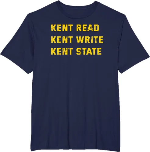 Vista 5 de University Apparel Kent Read, Kent Write, Kent State - Camiseta, Azul / Patchwork, S