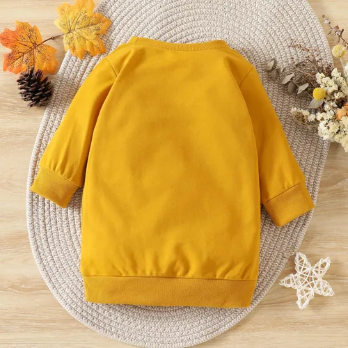Vista 2 de Sudadera de manga larga con estampado de dibujos animados para niños y niñas