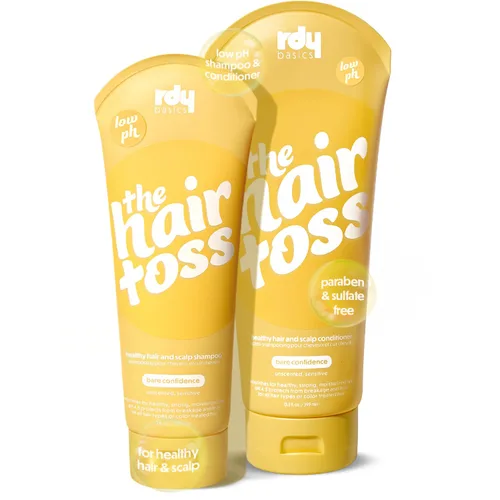 Vista 8 de The Hair Toss - Juego de champú y acondicionador para hombres y mujeres, 13.5 floz/7 floz, menta, formulado 4.5 pH, hidratante, sin parabenos