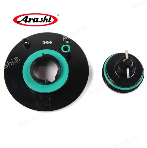 Vista 4 de Arashi Cubierta CNC para tanque de combustible sin llave para Kawasaki Ninja ZX10R / ZX1400 / ZX14R / ZZR1400 / ZX6R ZX636 / ZX6RR / ZX9R / ZZR1200
