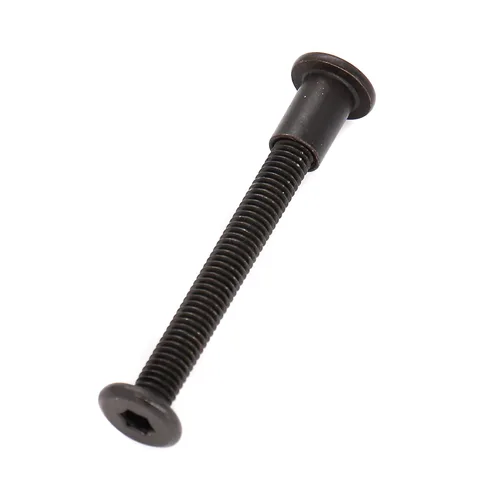 Vista 11 de Juego de 10 tuercas hexagonales M6 x 0.394 in, tornillos negros M6x15mm, para muebles, camas y armarios