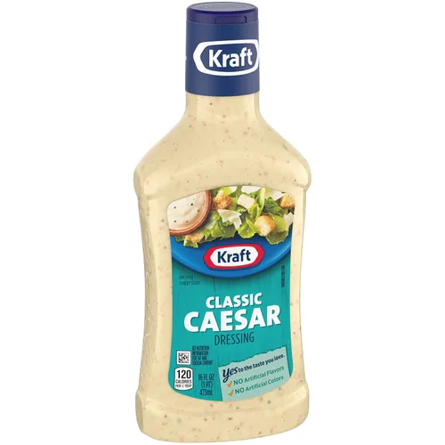 Vista 5 de Kraft Aderezo clásico para ensalada César (botellas de 16 onzas líquidas, paquete de 6)
