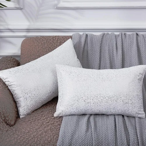Vista 15 de EUCIOR Fundas de almohada doradas, fundas de almohada amarillas mostaza de 16 x 16 pulgadas, almohadas doradas claras con estampado de lámina