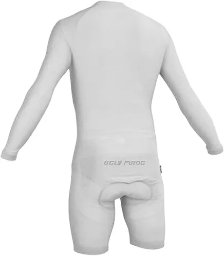Vista 12 de UGLY FROG Traje de triatlón para hombre de manga corta Jersey de piernas cortas Skinsuit Tri Kit Ciclismo Skinsuit Team Bike Ropa