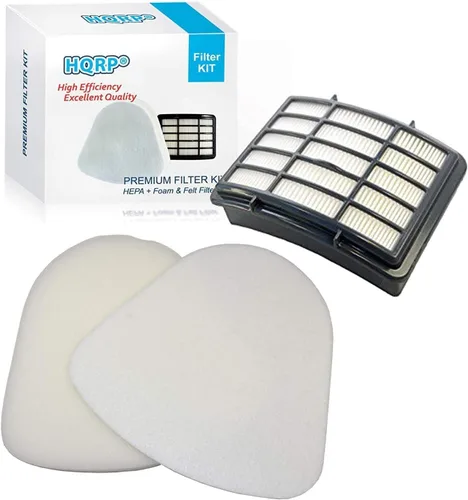 Vista 2 de HQRP Kit de filtro (HEPA + espuma y fieltro) compatible con Shark Navigator NV350 NV360 NV361 NV360_26 NV370 NV380 NV391 UV440 UV490 UV500 UV540