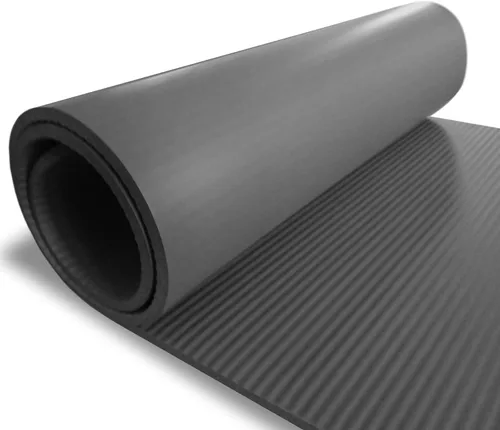 Vista 2 de YAMAZEN Alfombrilla de entrenamiento de yoga de 72 x 24 pulgadas de grosor extra para ejercicio de gimnasio en casa Alfombrilla multiusos