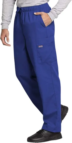 Vista 2 de Cherokee - Pantalón de hospital para hombre, tipo cargo, cierre frontal con 7 bolsillos, duradero, resistente al desgaste - 4000
