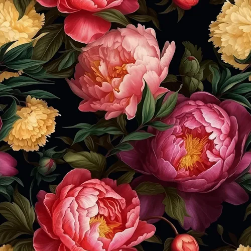 Vista 9 de Papel Tapiz Floral Vintage Despegar y Pegar Amarillo Flores Brillantes Autoadhesivo Removible Papel Tapiz Calcomanías de Pared para Hogar Dormitorio
