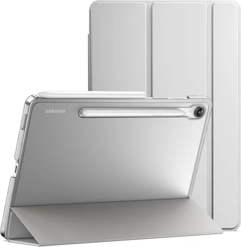 Vista 7 de JETech Funda para Samsung Galaxy Tab S10 Lite / S10 FE / S9 FE de 10.9 pulgadas, funda protectora delgada y translúcida con soporte trasero de tres