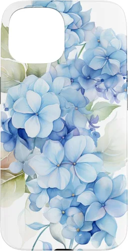 Vista 6 de Funda para iPhone 11 con patrón de acuarela de hortensias