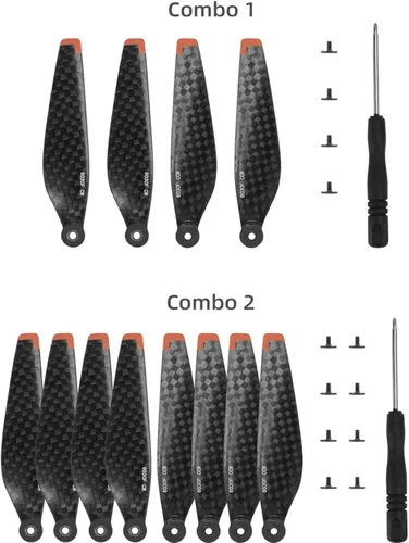 Vista 8 de Hélices Mini 3 Pro, hélices de fibra de carbono compatibles con DJI Mini 3 Pro, de bajo ruido y duraderas, accesorios de repuesto de cuchillas