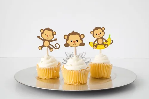 Vista 3 de 10 decoraciones de cumpleaños de safari en la selva, lindas selecciones de fiesta de animales de zoológico para baby shower y celebración de niños
