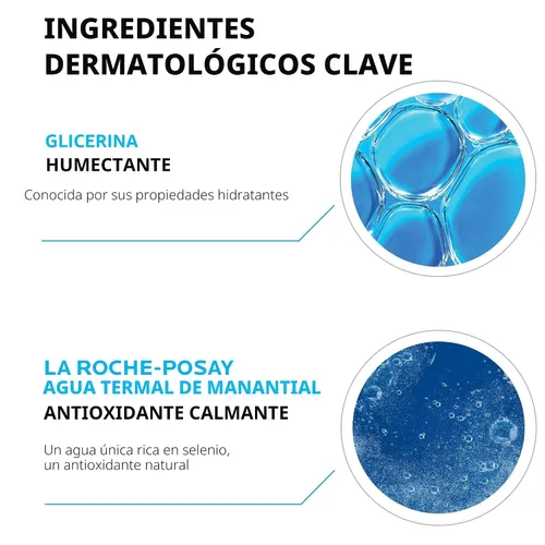 Vista 5 de La Roche-Posay Toleriane Dermo - Limpiador facial para cara y ojos, lavado facial suave y removedor de maquillaje, textura lechosa, sin fragancia