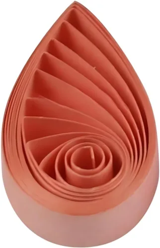 Vista 12 de Pestal - Tiras de papel de filigrana en tono rosa de 0.197 in para manualidades, tiras de papel de origami de un solo color, tiras de filigrana