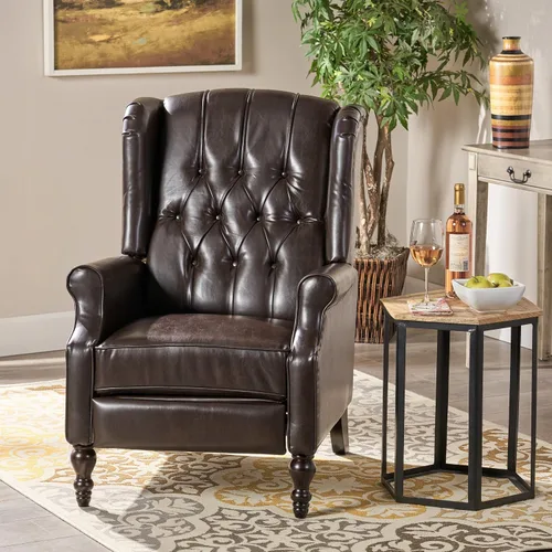 Vista 4 de Sillón reclinable, de la marca Elizabeth Tufted, Marrón