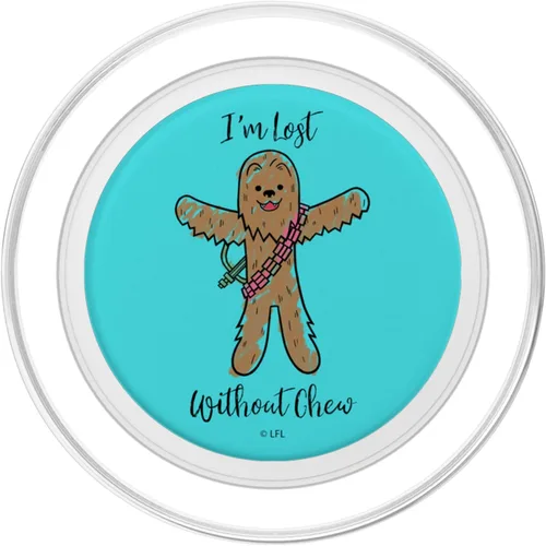 Vista 2 de Star Wars Chewbacca I'm Lost Without Chew PopSockets MagSafe PopGrip para iPhone