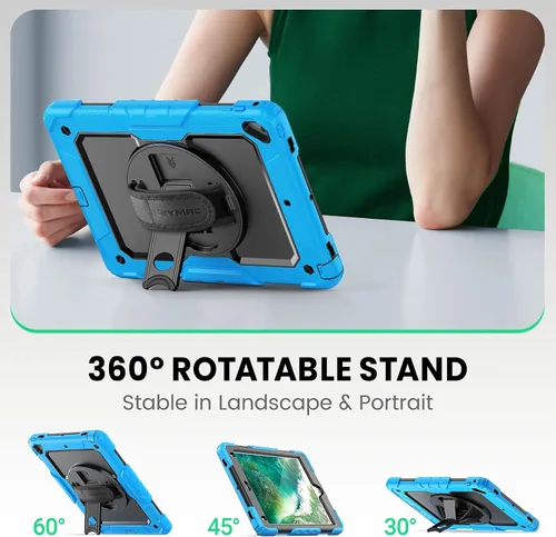 Vista 31 de SEYMAC para iPad Pro de 11 pulgadas Funda M5 2025/M4 2024, Funda Protectora Resistente a Prueba de Golpes con Protector de Pantalla, Soporte