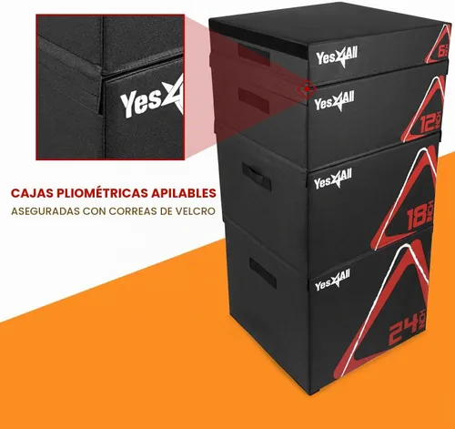 Vista 4 de Yes4All Caja pliométrica ajustable de espuma suave, entrenador de saltos - Para ejercicios pliométricos y acondicionamiento, múltiples variaciones