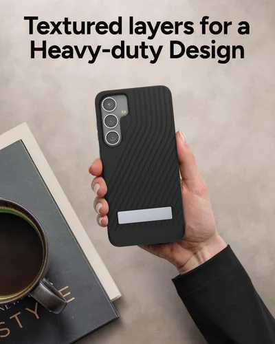 Vista 6 de ZAGG Denali - Funda para Samsung Galaxy S24 con soporte, protección de doble capa con infusión de grafeno, resistente a caídas de 16 pies, diseño