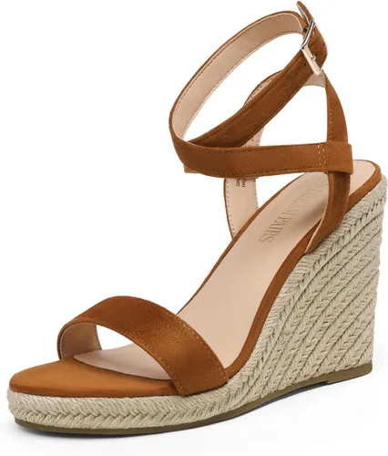 Vista 12 de DREAM PAIRS Sandalias de plataforma para mujer Negro PU