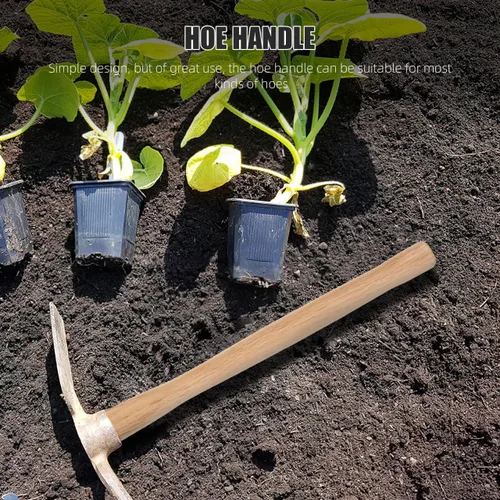 Vista 8 de Kisangel Reemplazo de mango de madera de 14.56 pulgadas para herramienta de jardín con agarre cómodo, mango de madera duradero para cuidado