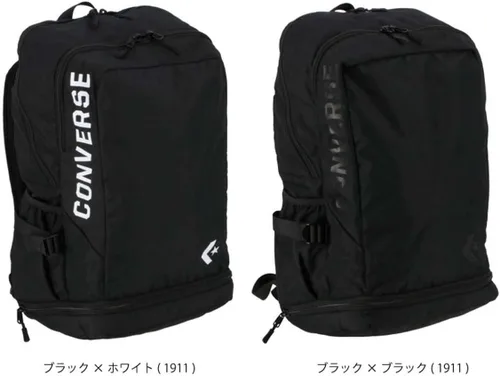 Vista 9 de Converse C2201012 Square Backpack, Black x White