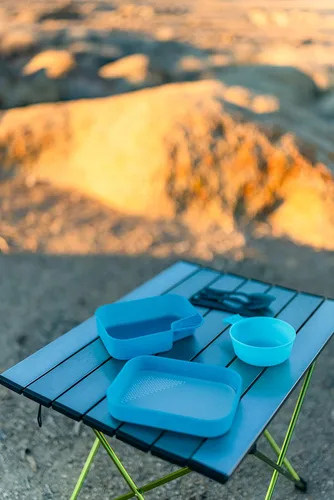 Vista 3 de ust PackWare - Kit de desorden con utensilios autónomos, de construcción y comer sin BPA para senderismo, camping, mochileros, viajes