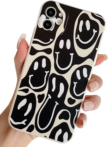 Vista 37 de Bonita funda divertida para teléfono compatible con iPhone 11, fundas femeninas de silicona líquida, goma de gel suave de dibujos animados, forro