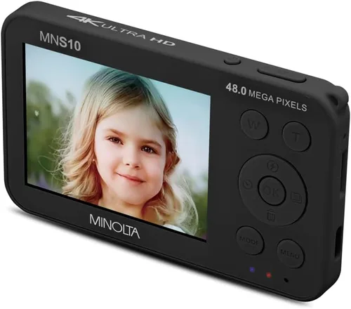 Vista 11 de Minolta MNS10 48MP 4K Ultra HD Cámara Digital - Negro