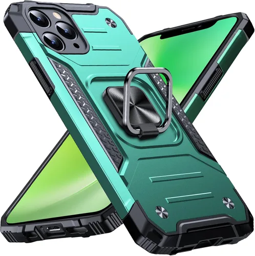 Vista 87 de Anqrp Funda resistente para iPhone 6/7/8/SE/SE2 con soporte de anillo mejorado y agarre, grado militar, a prueba de golpes, resistente y robusta
