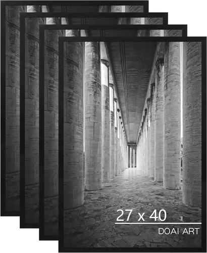 Vista 51 de DOAI ART Marco de fotos de 5x7 pulgadas, marco negro de 5x7 pulgadas para exhibición horizontal o vertical con montaje en pared y sobremesa Marco