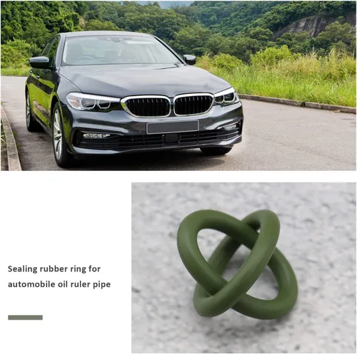 Vista 2 de 5 piezas de repuesto para tubo guía de aceite 11437794698 compatible con BMW Serie 1 Serie 3 Serie X3 Z4 E87 E46 E90 E83 E85 Junta de sello de junta