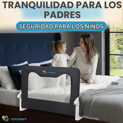 Vista 3 de Rieles de Seguridad para Cama para Niños Pequeños - Protector de Riel de Cama para Queen, King, Tamaño Completo, Cama Twin